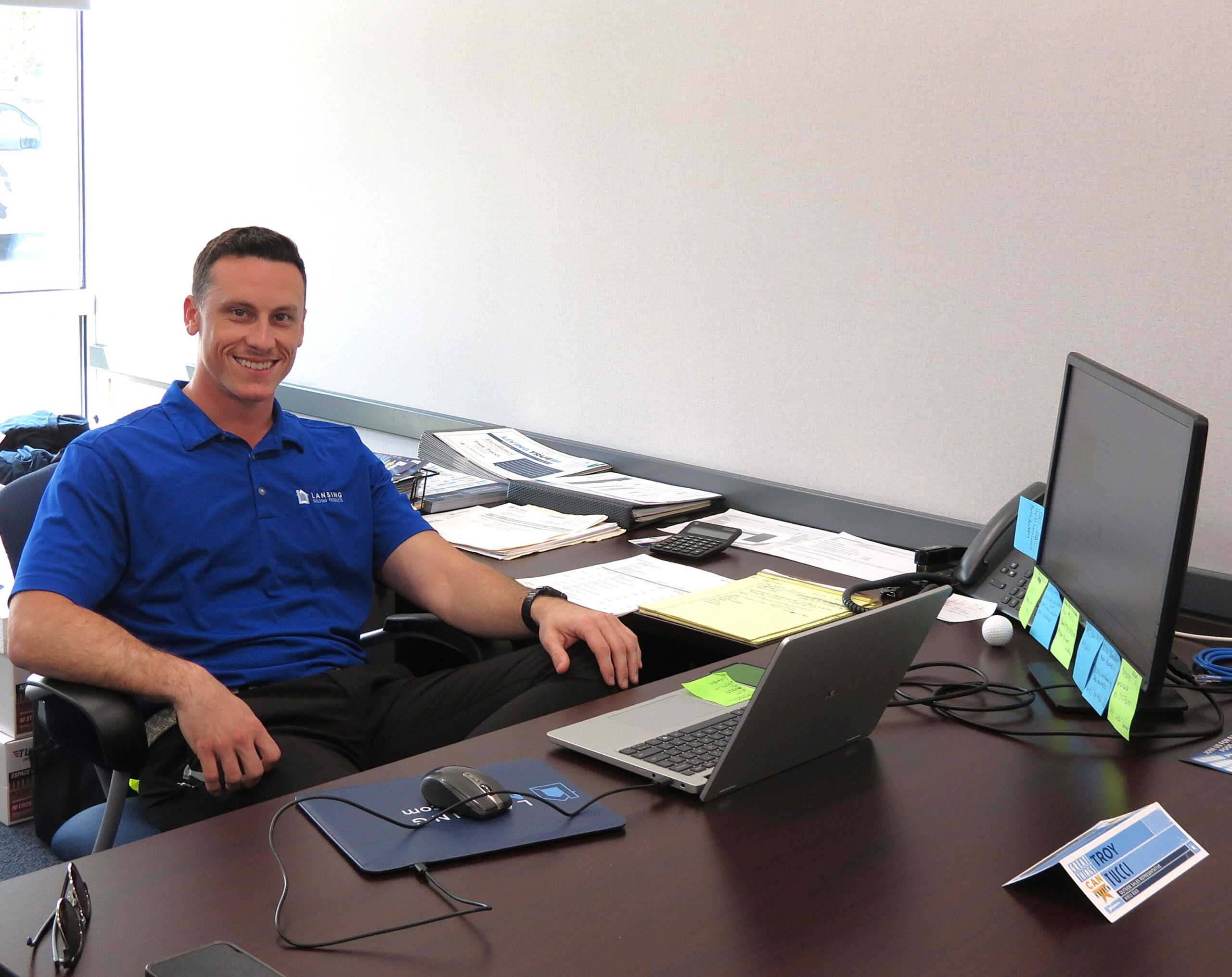 Lansing Building Products Sales Representative, Troy Tucci